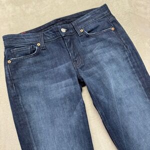 7 For All Mankind Dark Blue Boot Cut Jeans